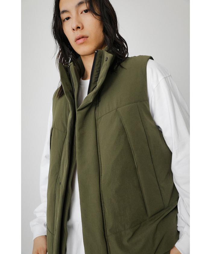 MAGASEEK(マガシーク) AZUL by moussy/STAND UP COLLAR PADDING VEST/504905780