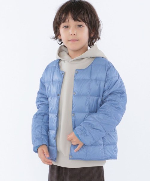 SHIPS KIDS(シップスキッズ)/*TAION:100～140cm / キッズ インナー ダウン ジャケット/ライトブルー