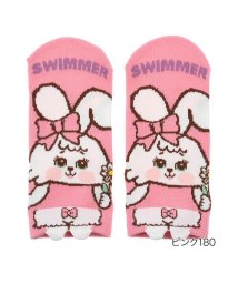 福助 公式 靴下 レディース Swimmer パペットソックス キャラクター スニーカー丈 370w22d2 Br 23 25cm ダークレッド 婦人 女性 フ スイマー Swimmer Magaseek