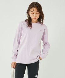 green label relaxing(グリーンレーベルリラクシング)/【WEB限定】＜ THE NORTH FACE ＞ ロングスリーブ ロゴ Tシャツ/LILAC