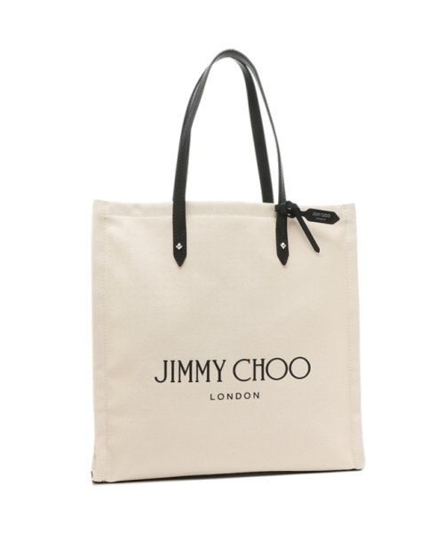 セール ジミーチュウ トートバッグ ロゴトート ベージュ メンズ レディース Jimmy Choo Logotote Ffq Natural Black ジミーチュウ Jimmy Choo Magaseek