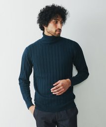 MICHEL KLEIN HOMME(ミッシェルクランオム)/グラデーションタートルネックセーター/グリーン（35）