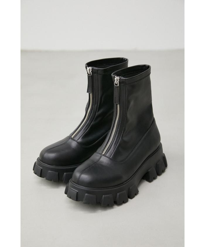 FRONT ZIP SHORT BOOTS(504909115) | アズールバイマウジー