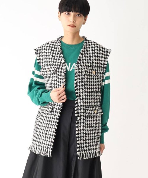 チドリツイードベスト オペークドットクリップ Opaque Clip Magaseek