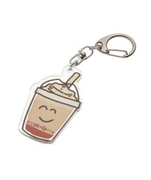 PINK-latte(ピンク　ラテ)/【おえかきさん×ぴんくらて】コラボ キーホルダー/ドリンク/ブラウン（042）