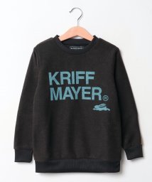 KRIFF MAYER(クリフ メイヤー)/裏起毛かるポカロゴクルー/ブラック