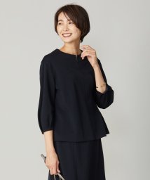 J.PRESS LADIES（LARGE SIZE）(J．プレス　レディス（大きいサイズ）)/セルロースリバー カットソー/ネイビー系