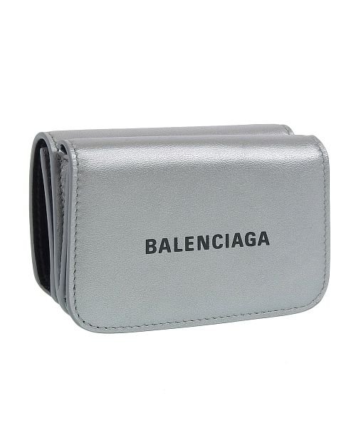 BALENCIAGA(バレンシアガ)/BALENCIAGA バレンシアガ 三つ折り財布/シルバー