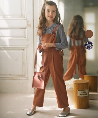 KUMIKYOKU KIDS/【110－140cm】Flower tea party サロペット/504913543