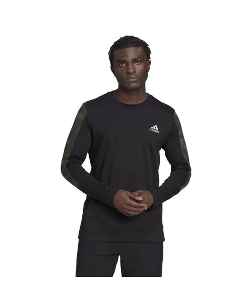 セール アディダス メンズ エッセンシャルズ シーズナル カモ柄 長袖tシャツ M Essentials Seasonal Camo Long Sleeve Tee アディダス Adidas Magaseek