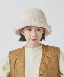 OVERRIDE(OVERRIDE)/OVERRIDE  FAKEFUR BUCKET HAT SGP/ホワイト