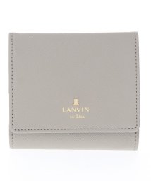 LANVIN en Bleu(BAG)(ランバンオンブルー（バッグ）)/リュクサンブールカラー 内BOX二つ折り財布/グレー