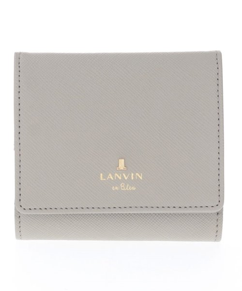 LANVIN en Bleu(BAG)(ランバンオンブルー（バッグ）)/リュクサンブールカラー 内BOX二つ折り財布/グレー