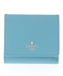 LANVIN en Bleu(BAG)(ランバンオンブルー（バッグ）)/リュクサンブールカラー 内BOX二つ折り財布/ブルー