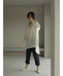 ETRE’TOKYO(エトレトウキョウ)/リネンワイドカラーシャツ/WHITE