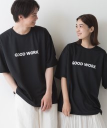 OMNES(オムネス)/【Vissel×OMNES】ユニセックス プリントメッシュ半袖Tシャツ ヴィッセル神戸コラボTシャツ/ブラック系1