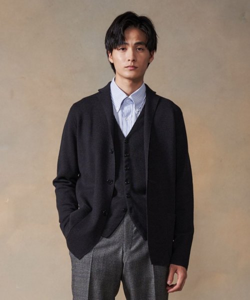 ミラノリブニットジャケット CASH WOOL
