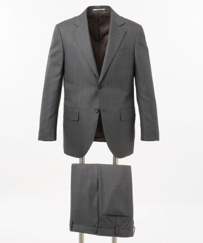 【ESSENTIAL CLOTHING】ヘリンボーンオーバーペーン スーツ