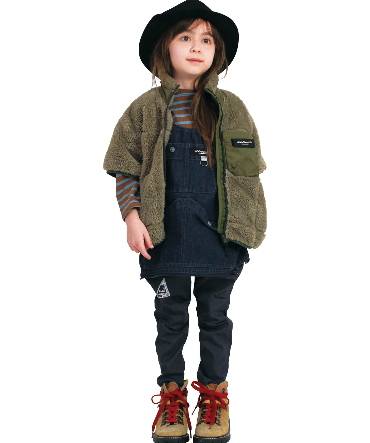 DENIMDUNGAREE デニムダンガリー DENIM DUNGAREE ムライトストレッチ裏起毛 ニッカ チャコールグレー 110cm DENIMDUNGAREE デニムダンガリー DENIM DUNGAREE ムライトストレッチ裏起毛 ニッカ チャコールグレー 110cm