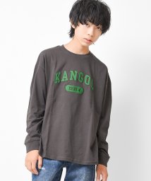 RAT EFFECT/KANGOL別注フェルト刺繍ロングTシャツ/504917520