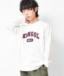 RAT EFFECT/KANGOL別注フェルト刺繍ロングTシャツ/504917520