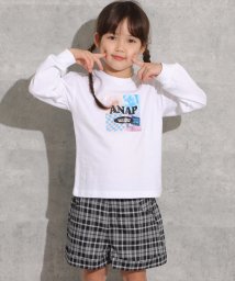 ANAP KIDS(アナップキッズ)/フォトプリントロンT/ホワイト