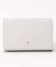 LANVIN COLLECTION(BAG)(ランバンコレクション（バッグ）)/二つ折り財布【ラメールパース】/ライトグレー