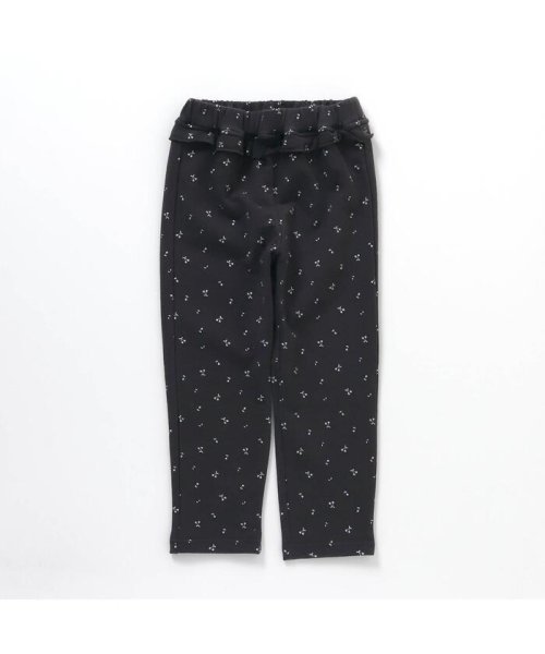 apres les cours(アプレレクール)/ウエストフリル/7days Style pants  10分丈/チャコール