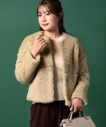 TICCA(ティッカ)/ウールファーショートコート/beige