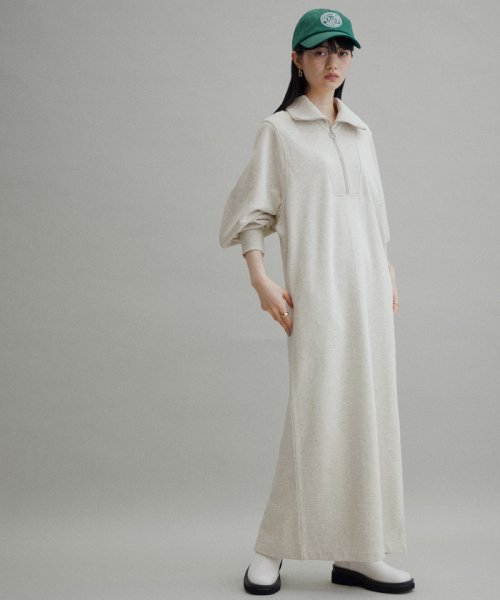 Web限定 ハーフzipスウェットワンピース アダム エ ロペ Adam Et Rope Magaseek