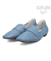 MADRAS(マドラス)/モデロ 比類ないしなやかさと快適な履き心地が生まれる 『SOFURA』 スクエアトゥ・スリッポンシューズ　DML5040/ダークブルー