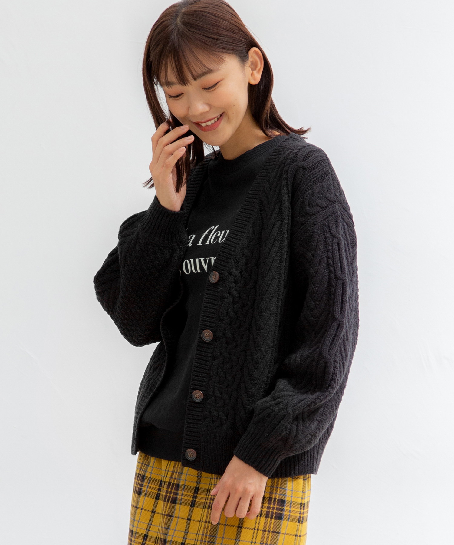 メール便可 2セットまで 新品 ロペ カーディガン&プリーツスカート