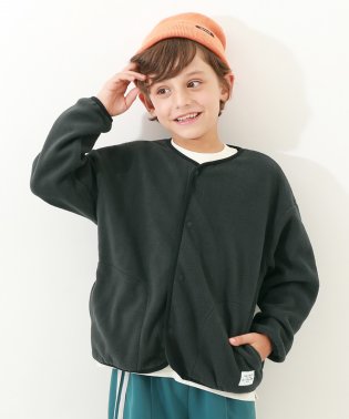 devirock/静電気防止 のんビリ フリース カーディガン 子供服 キッズ 男の子 女の子 トップス カーディガン 部屋着/504918670