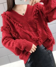 ニット セーター レッド 赤色 のファッション通販 Magaseek