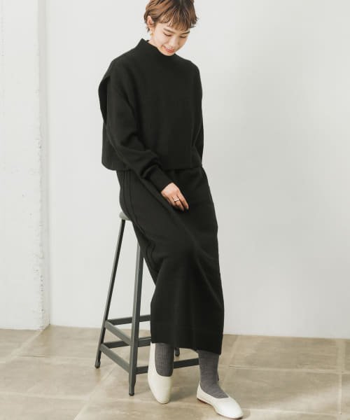 一部web限定カラー ベストレイヤードニットワンピース アーバンリサーチ Urban Research Magaseek