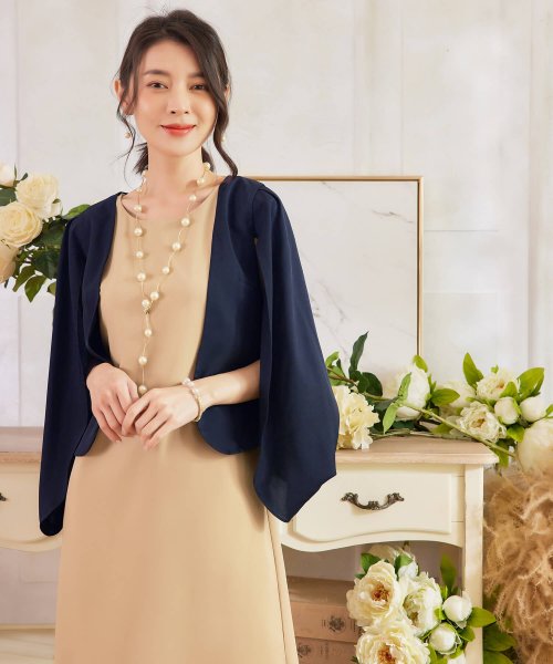 セール ボレロ ケープ風ボレロ パーティーボレロ ジャケット ドレス プラス Dress Magaseek