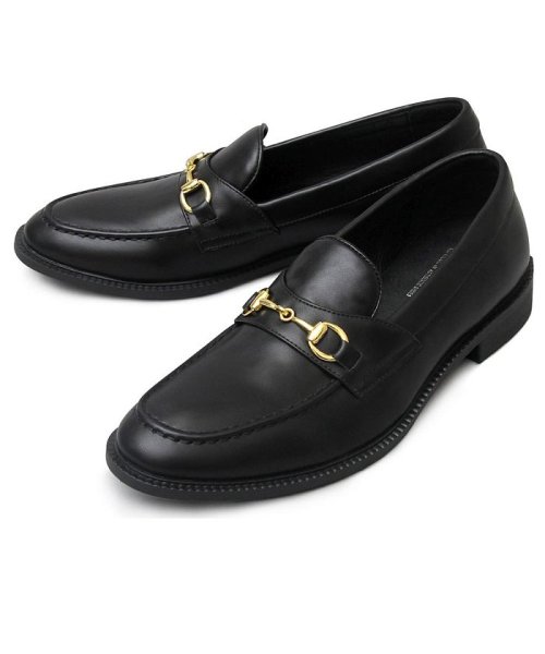 BACKYARD FAMILY(バックヤードファミリー)/glabella GOLD BIT LOAFER/ブラック系1