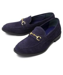 BACKYARD FAMILY(バックヤードファミリー)/glabella GOLD BIT LOAFER/ネイビー