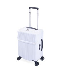 ASIA LUGGAGE(アジアラゲージ)/アジアラゲージ スーツケース 機内持ち込み Sサイズ SS 37L フロントオープン トップオープン 軽量 ALI－6000TP－18 キャリーケース/ホワイト