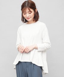 mili an deni/バックデザイントップス レディース オーガニックコットン 綿100% 長袖 Tシャツ レイヤードコーデ/504923199