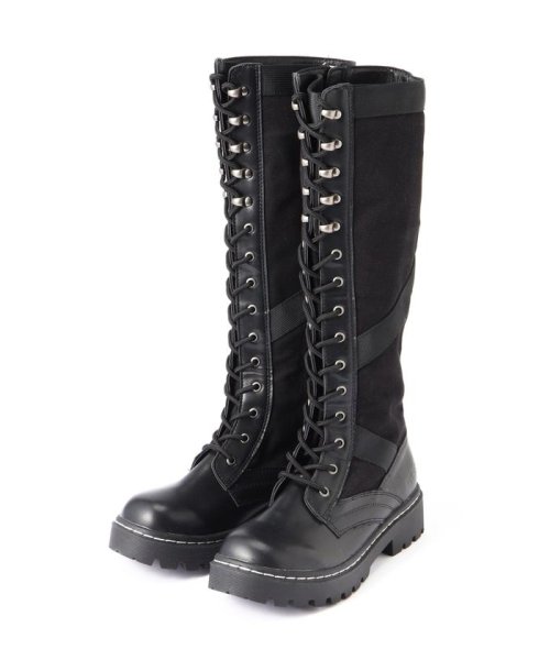 AVIREX(AVIREX)/≪直営店限定≫NEW LACE UP BOOTS/ ニュー レースアップブーツ/ブラック