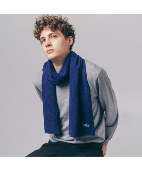 ラムウールニットマフラー ラコステ メンズ Lacoste Mens Magaseek
