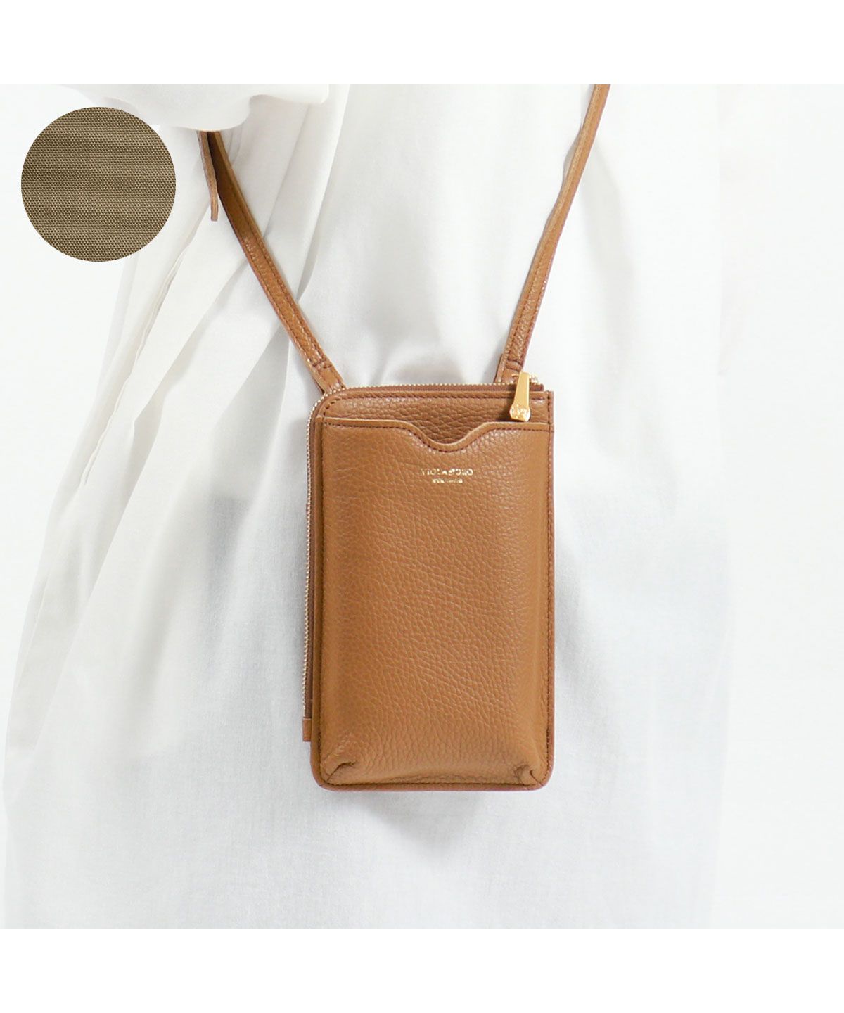 正規品】ヴィオラドーロ お財布ポシェット VIOLAd'ORO ショルダー 財布 ...