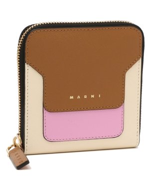 MARNI/マルニ 二つ折り財布 トランク ミニ財布 ブラウン マルチカラー メンズ レディース MARNI PFMOQ09U09 LV520 Z565N/504923097