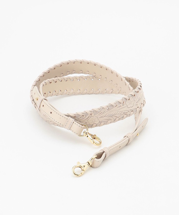 GRACECONTINENTAL ステッチショルダーストラップ エクリュ F GRACECONTINENTAL ステッチショルダーストラップ エクリュ F