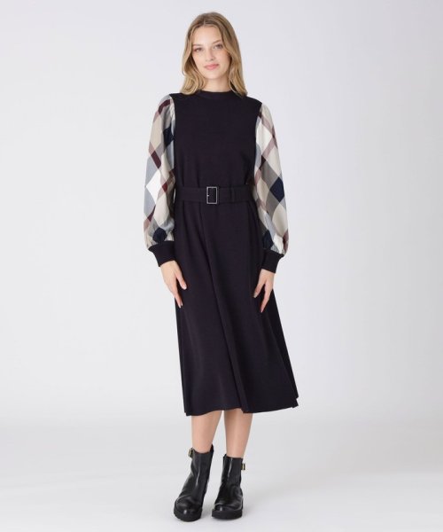ウールアクリルブレンドニットワンピース(504926985)｜阪急百貨店公式  