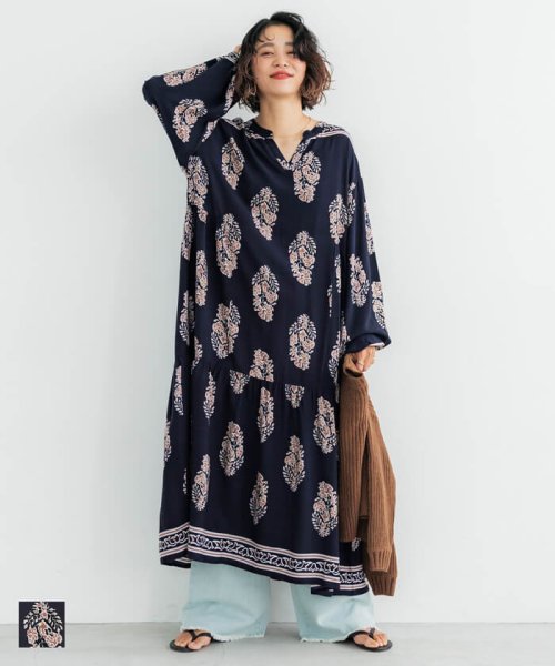 バグル柄エスニックワンピース コカ Coca Magaseek