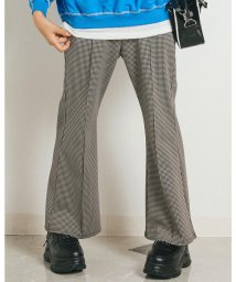 ZIDDY(ジディー)/【 ニコ☆プチ 掲載 】 千鳥 ゼブラ フレア 柄 パンツ (130~160cm/ブラウン系