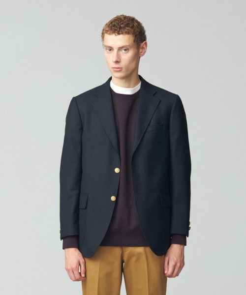 【J.PRESS BASIC】ペピンメリノサキソニー 紺ブレザー / 総裏地 PEPPIN MERINO