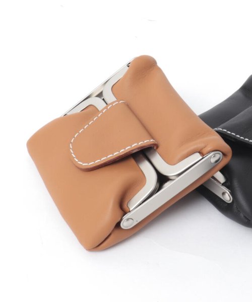 NOLLEY’S goodman(ノーリーズグッドマン)/【SOPO/ソポ】W－GAMA PURSE WIDE SO27 レザーミニウォレット フランス産カーフレザー/キャメル